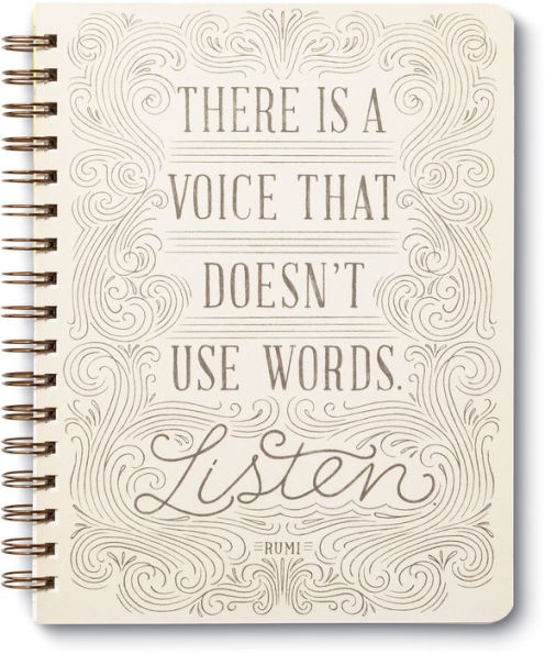 There is a Voice That Doesn't Use Words Wire Notebook