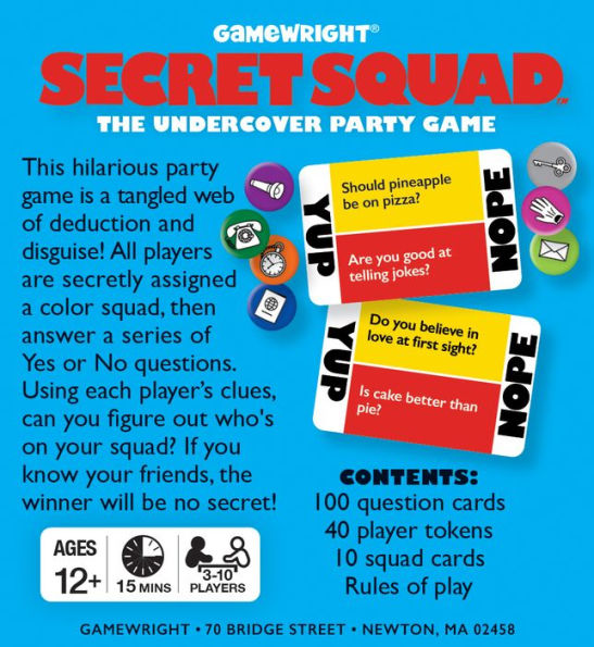 Gamewright Secret Squad Portable Party Game
