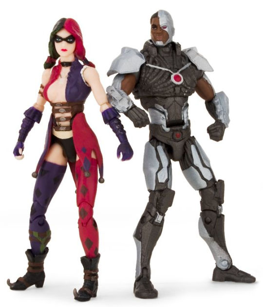 DC Collectibles INJUSTICE CYBORG VS HARLEY QUINN Action Figure 2-Pack *NEW*