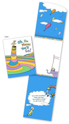 Seuss Oh the Places Pocket Note Pad