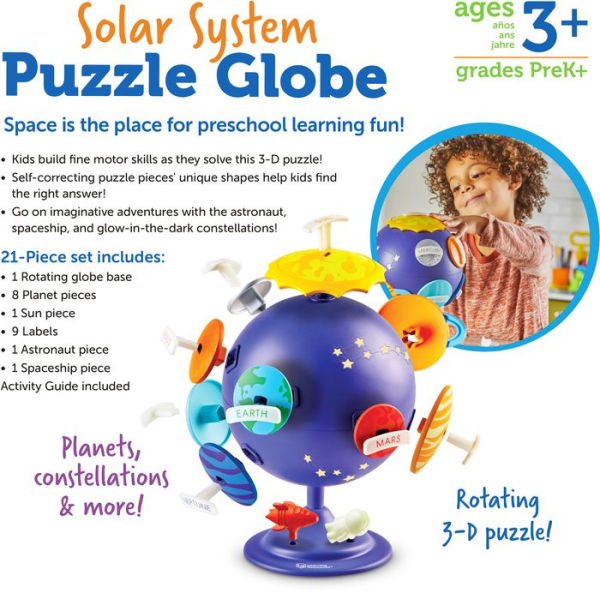 Learning Resources Solar System Puzzle Globe