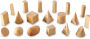 LEARNING RESOURCES LER4298 WOODEN GEOMETRIC SOLIDS SET OF 19