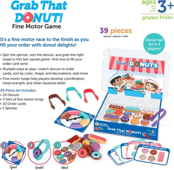 Grab That Donut Fine Motor Game