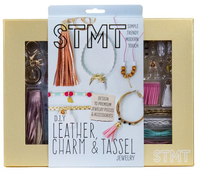 D.I.Y Bracelet / Necklace, 10 Pcs of Jewelry, Craft Kit - STMT Trendy Charm  Kit