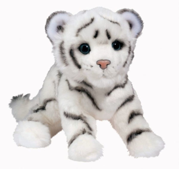 Silky White Tiger Cub Plush