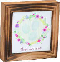 Title: Welcome Spring Bless this Nest Box Plaque