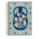 Alternative view 1 of Floral Frame Vase Spiral Notebook