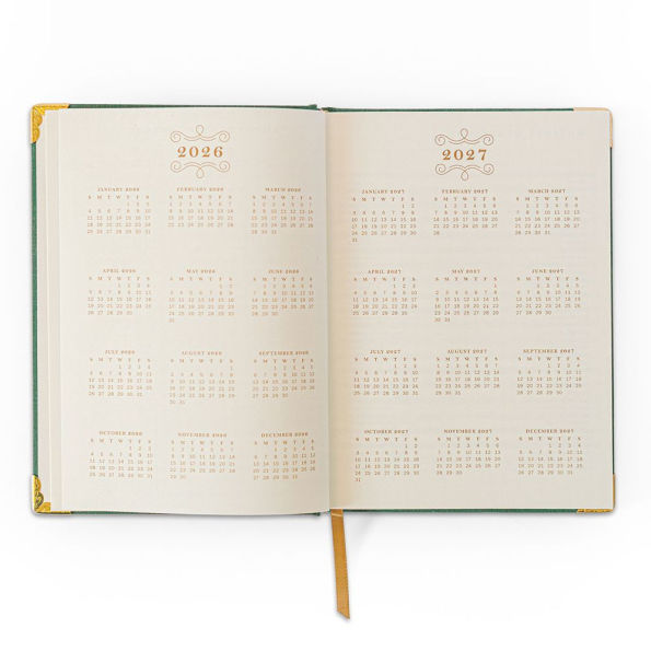2026 Foil Bow 12-Month Medium Bound Planner