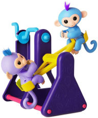 Title: Fingerlings Play Set - SeeSaw + 2 Monkeys (Willy & Milly)