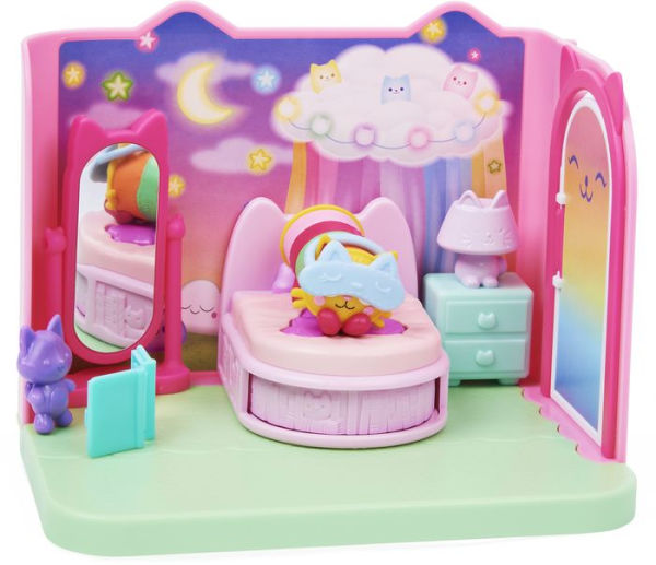 Gabbys Dollhouse, Deluxe Room with Figure, 3 Accessories, 3 Furniture Pieces and 2 Dollhouse Deliveries (Style May Vary), Kids Toys for Ages 3 and up