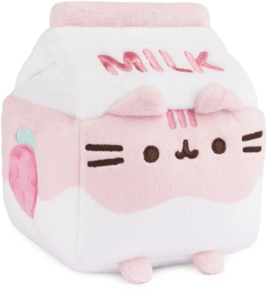 GUND Pusheen Strawberry Milk Plush Cat Stuffed Animal for Ages 8 and Up, 6