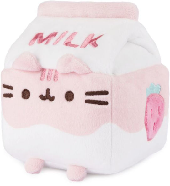 GUND Pusheen Strawberry Milk Plush Cat Stuffed Animal for Ages 8 and Up, 6