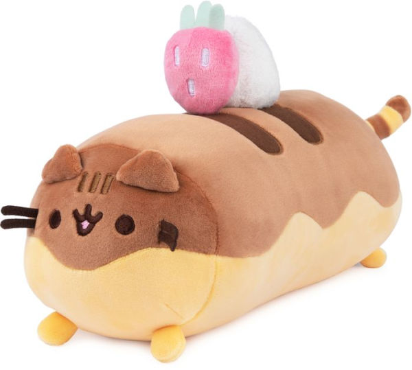 GUND Pusheen Eclair Squisheen Plush, Stuffed Animal for Ages 8 and Up, Brown/Yellow, 11
