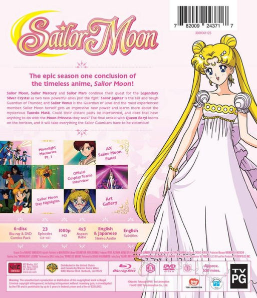 Sailor Moon: Season 1 - Part 2 [6 Discs] [Blu-ray/DVD]