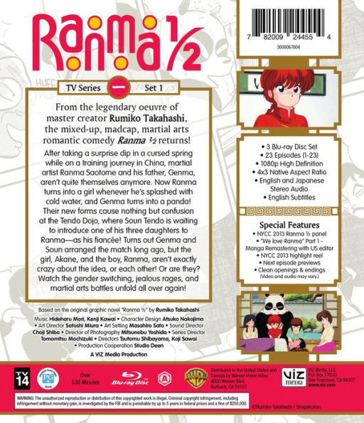 Ranma 1/2: Set 1 [Blu-ray] [3 Discs]