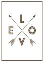 5X7 Love Arrows Plaque