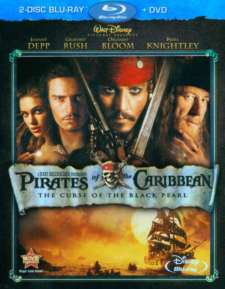 Pirates of the Caribbean: The Curse of Black Pearl [3 Discs] [Blu-ray/DVD]