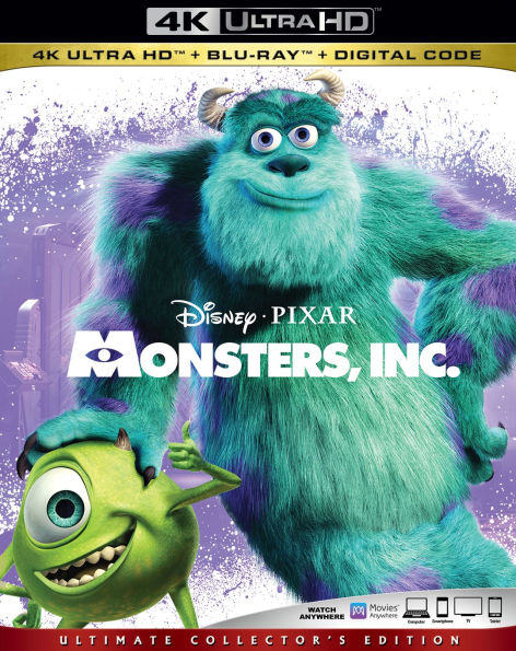 Monsters, Inc. [Includes Digital Copy] [4K Ultra HD Blu-ray/Blu-ray]