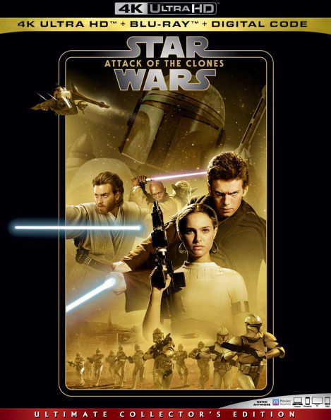 Star Wars: Attack of the Clones [Includes Digital Copy] [4K Ultra HD Blu-ray/Blu-ray]