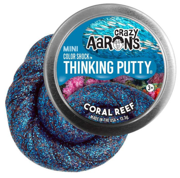 Coral Reef Crazy Aarons Thinking Putty Tin