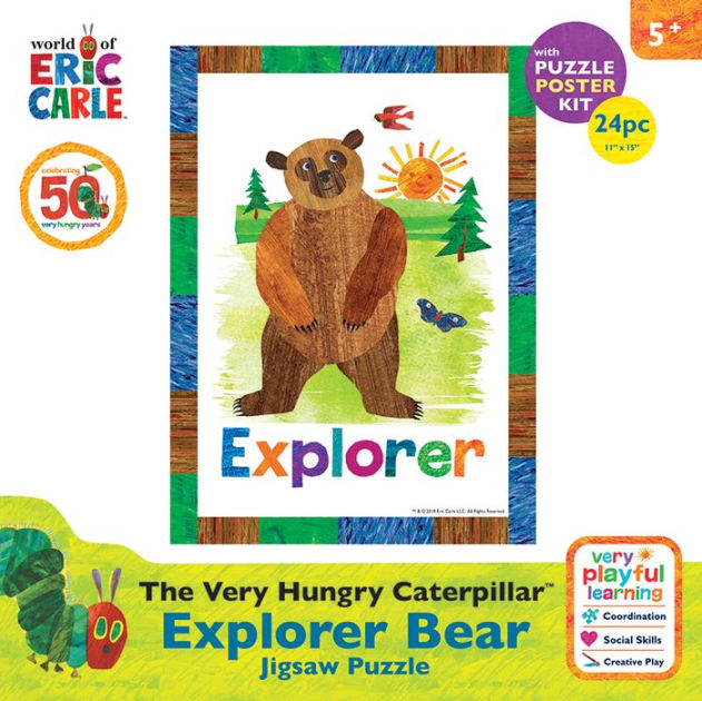 Eric Carle Explorer Bear 24 Piece Puzzle by Jigsaw Puzzle Factory