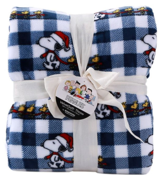 Peanuts Warm Snoopy Navy Throw by Berkshire Blanket by Peanuts
