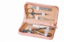 Royce Leather 551-CP-6 Travel & Grooming Kit - Carnation Pink