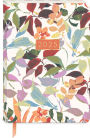 2025 Layered Leaves Cream Softcover 17-Month Monthly Planner