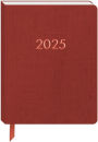 2024-2025 Red Linen Bookcloth Large Monthly Desk Planner 18 Month