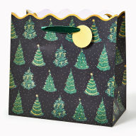 Title: Twinkling Trees Large Die-Cut Gift Bag
