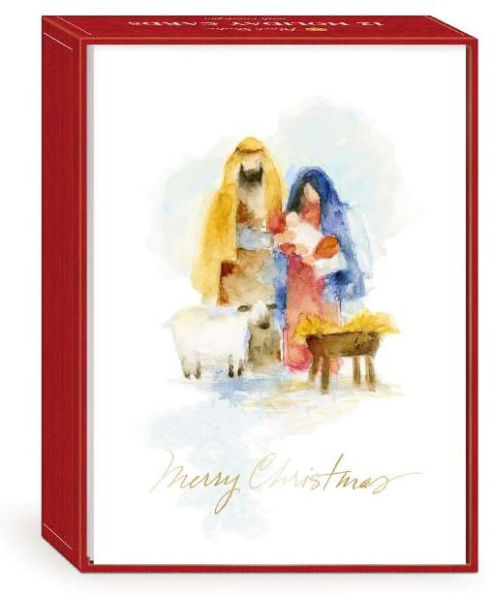 Abstract Nativity Holiday Cards
