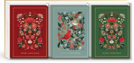 Title: Holiday Card Trio Set Stationery Christmas Garden