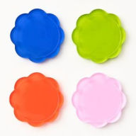 Title: Acrylic Flower Shaped Coasters With Holder