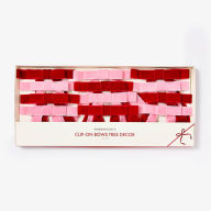 Title: Clip On Velvet Bow Tree Decor, Set of 12