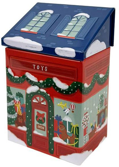 Holiday Toy Shop Tin Candle