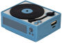 Alternative view 3 of Mojipower Blue Turntable Portable Charger
