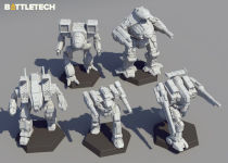 Alternative view 4 of Battletech ForcePack Wolfs Dragoons Assault Star (B&N Exclusive)