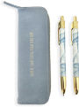 Pen and Mechanical Pencil Set in Leatherette Pouch