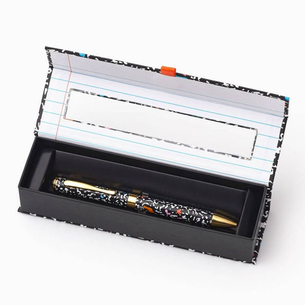 Composition Notebook Boxed Pen
