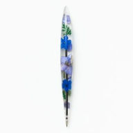 Blue Pressed Flower Resin Pen