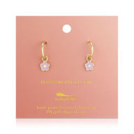 Title: Blossom and Bloom Flower Hoop Earrings