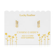 Title: Charm Garden - Hoop Earrings- Gold