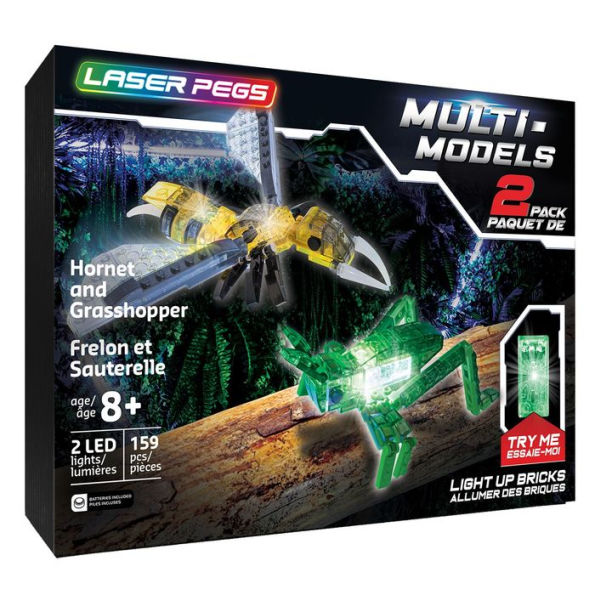 Laser Pegs Multi-Model - Hornet & Grasshopper - Duo Set