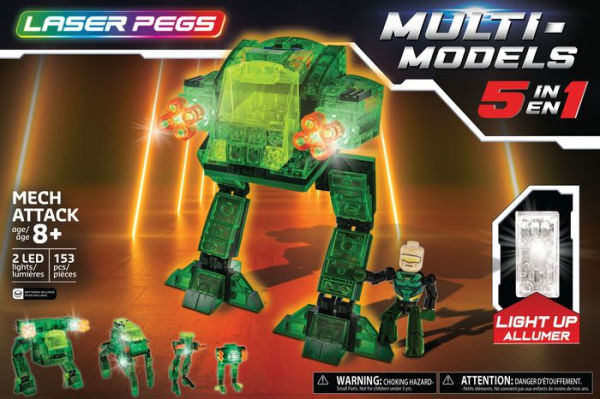 Laser Pegs Multi-Model - 5 in 1 Mech Attack