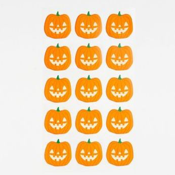 Glow in the Dark Jack-o'-lantern Stickers