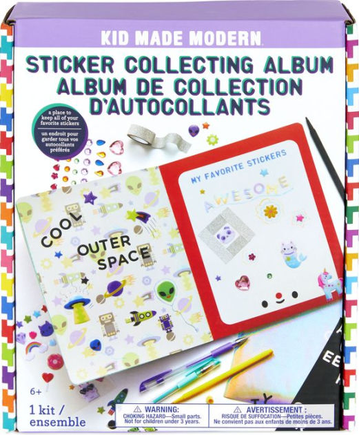  My Stickers Collecting Album: The Perfect Blank Sticker Book  For Kids, Blank Sticker Book for Collecting Stickers