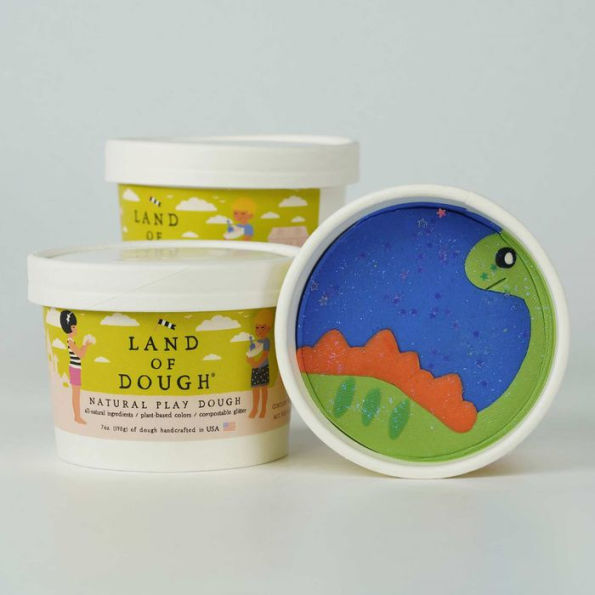 Luxe Dough Cup Dino Dough with scoop