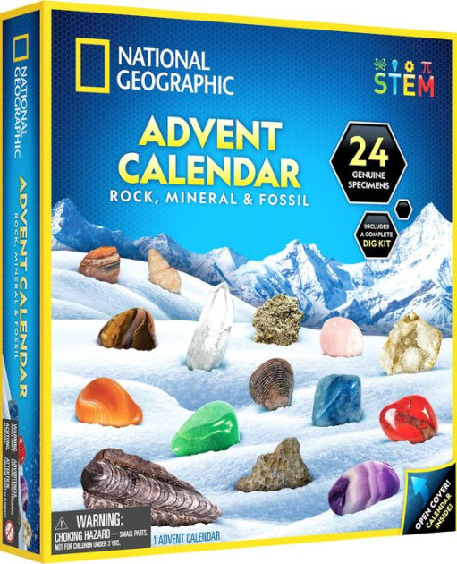 National Geographic Rock Mineral Fossil Advent Calendar by National