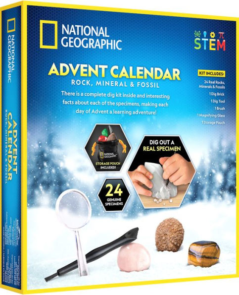 National Geographic Rock, Mineral & Fossil Advent Calendar