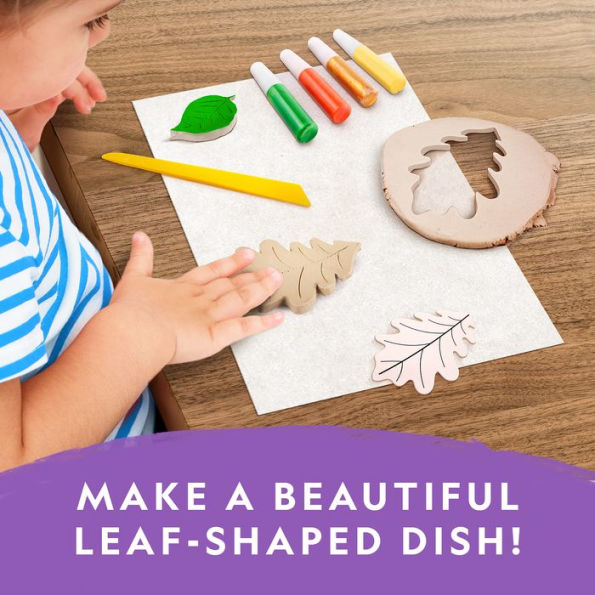 National Geographic Leaf Dish Air-Dry Clay Kit